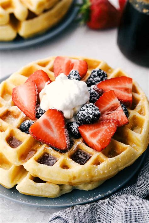 how to make belgian waffles from scratch